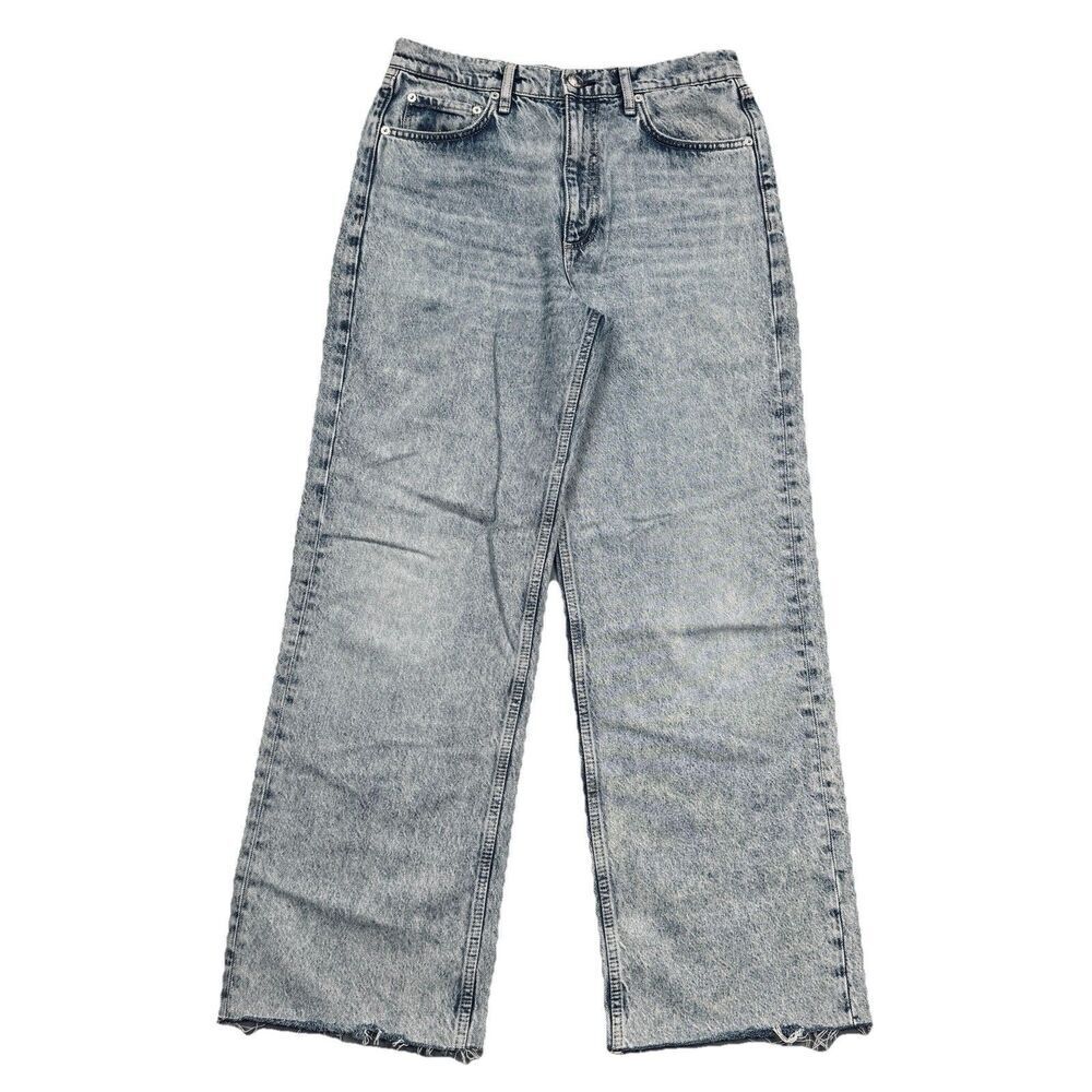 Rag & Bone Shea Jeans 27 ( 30x29) Blue High Rise Relaxed Straight Quincy Womens